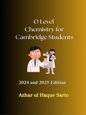 cover image of O Level Chemistry for Cambridge Students